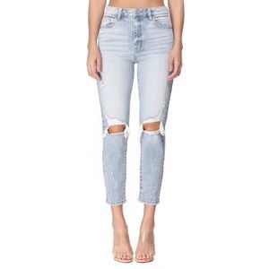 Eunina Tobi Super High Rise Mom Jean Crop